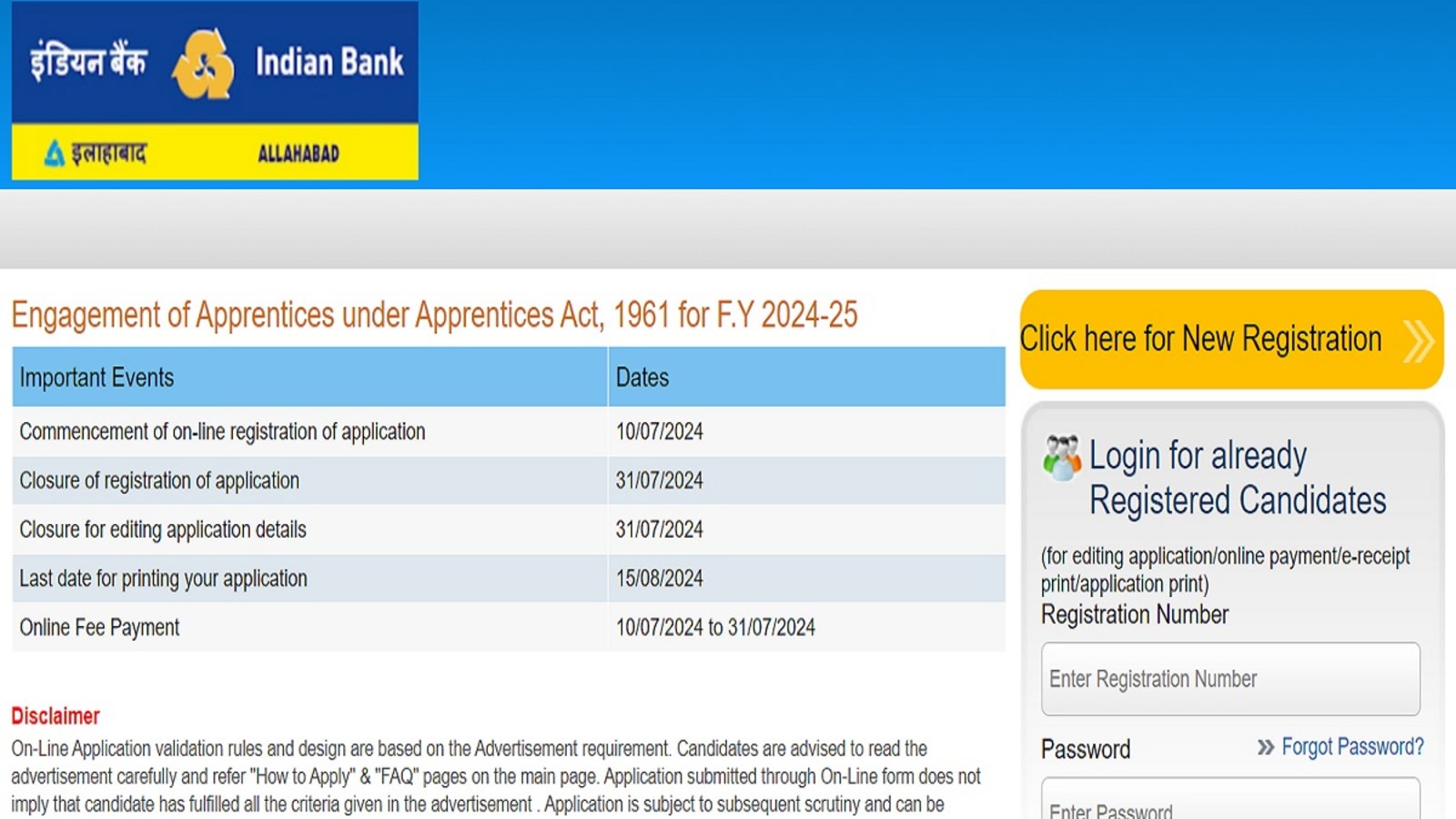 Indian Bank Apprentice Recruitment 2024: Apply for 1500 posts at indianbank.in, direct link here