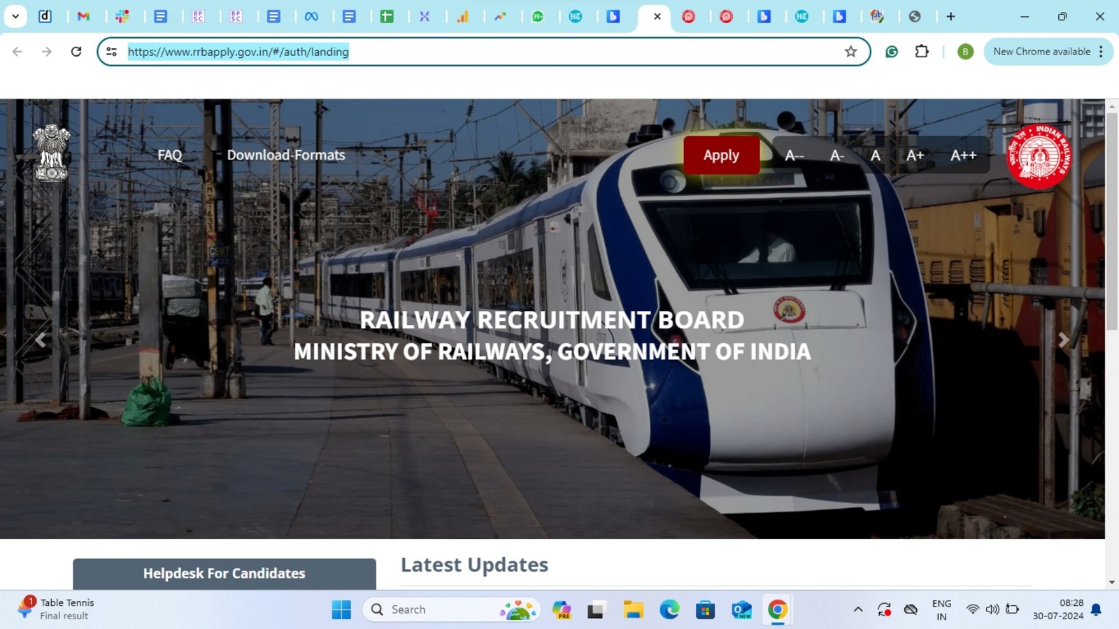 RRB Para Medical Recruitment 2024: Apply for 1376 Nursing Superintendent & other posts